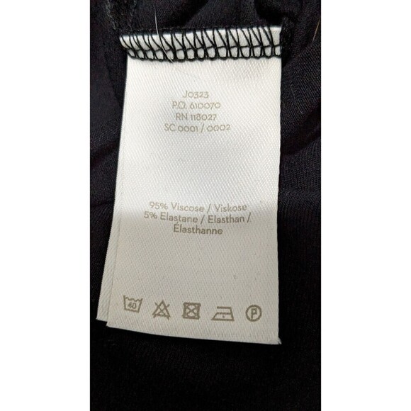 Boden Womens Isla Jersey Knit Wrap Jumpsuit US 6 R Black Wide Leg No Belt Flowy - Picture 12 of 14